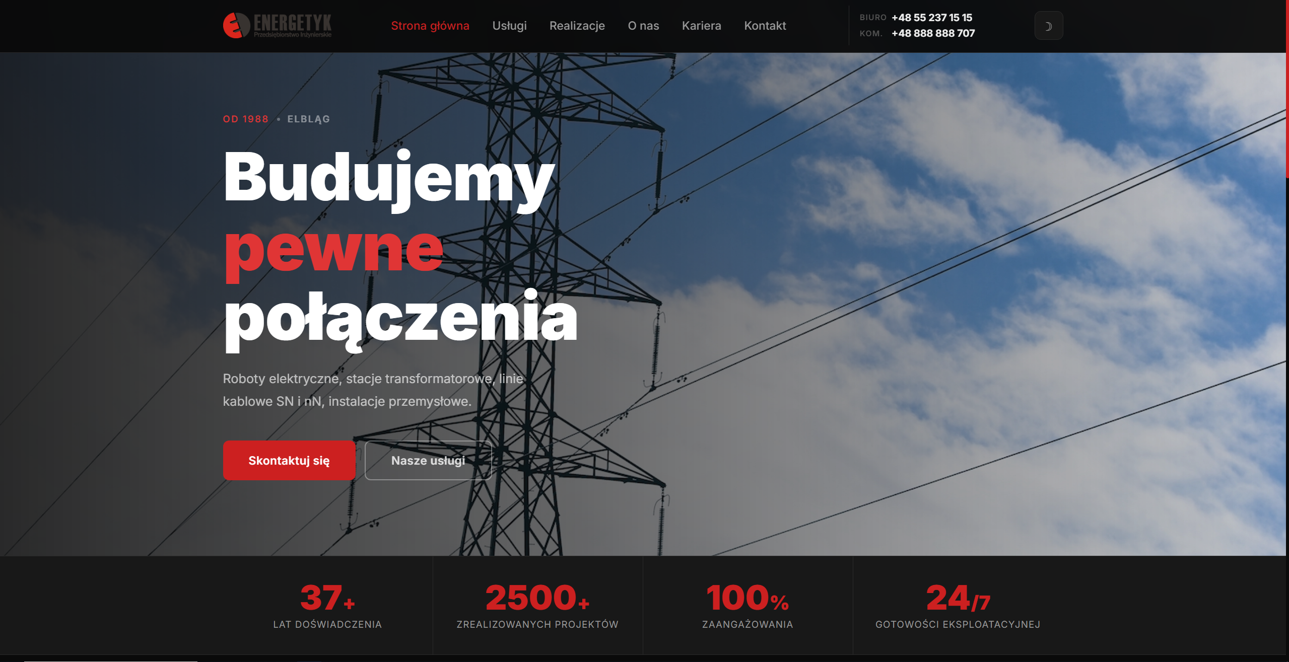 Podgląd strony energetk.pl